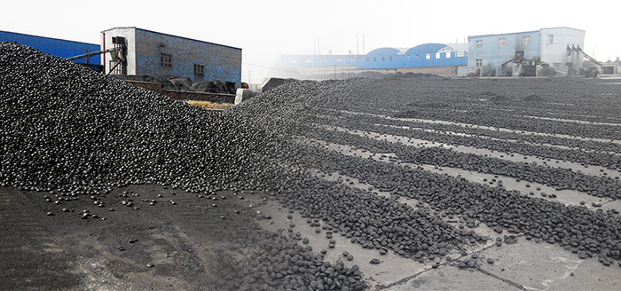 coal briquette drying