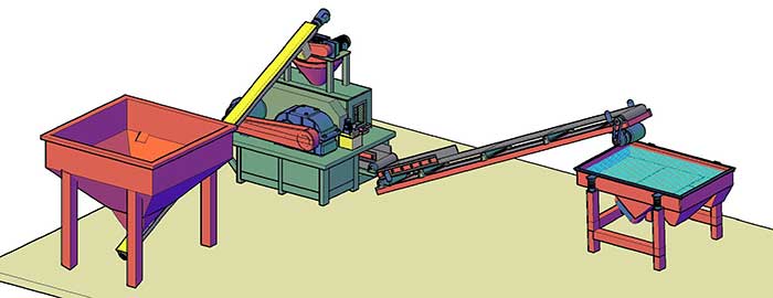 quicklime briquette line diagram